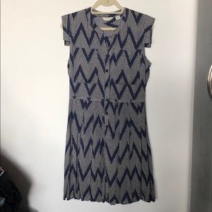 Anthropologie 11.1 Tylho chevron dress